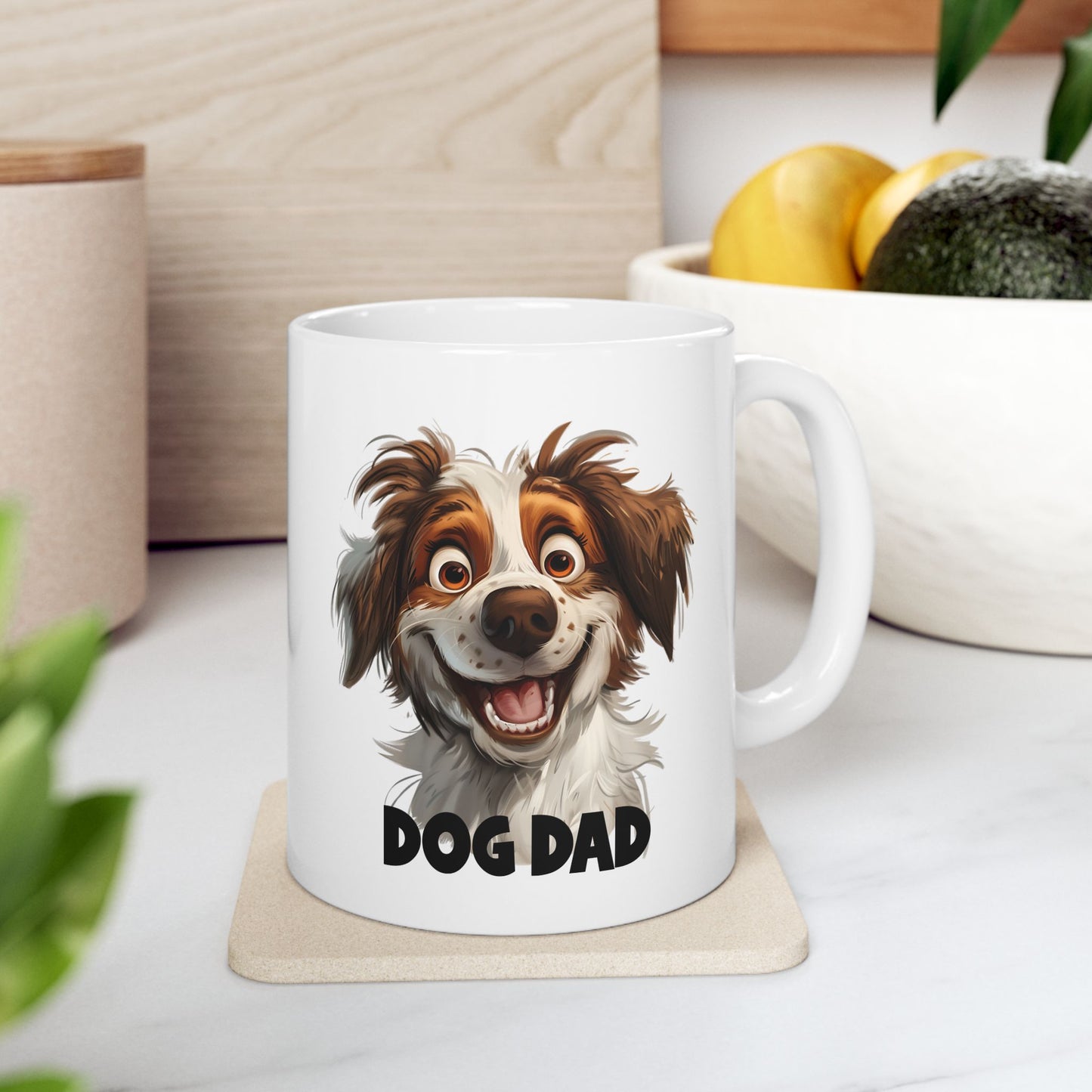 Ceramic Mug, (11oz, 15oz) Dog Dad