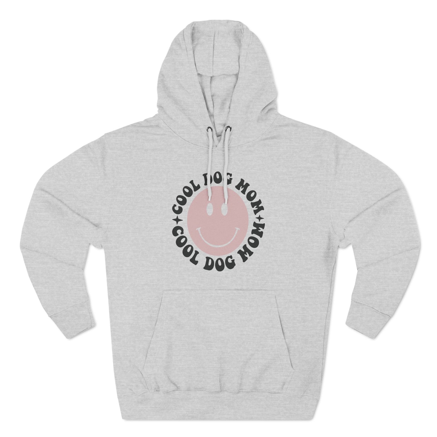 Three-Panel Fleece Hoodie Cool Dog Mom