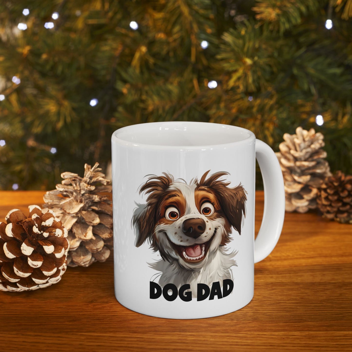 Ceramic Mug, (11oz, 15oz) Dog Dad