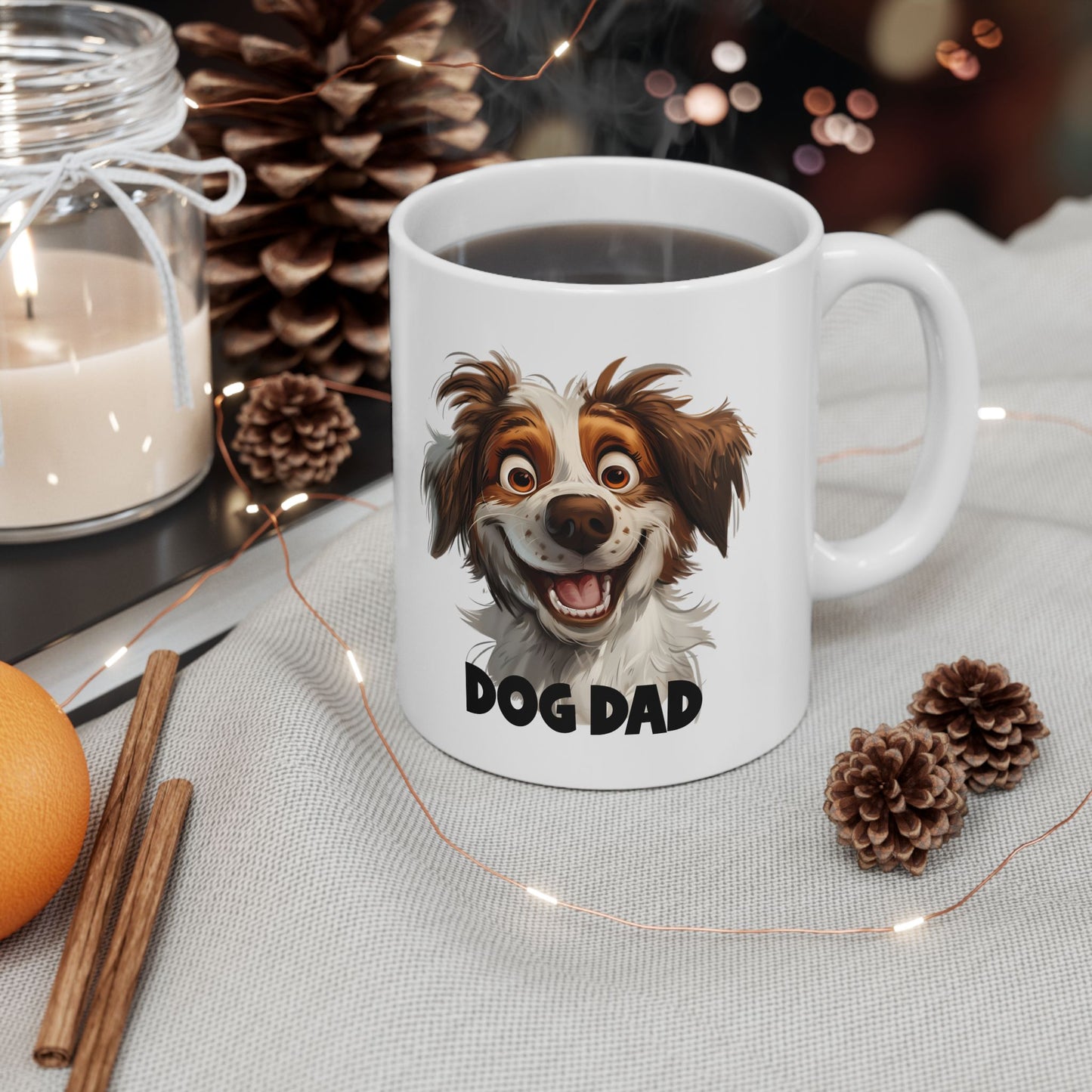 Ceramic Mug, (11oz, 15oz) Dog Dad