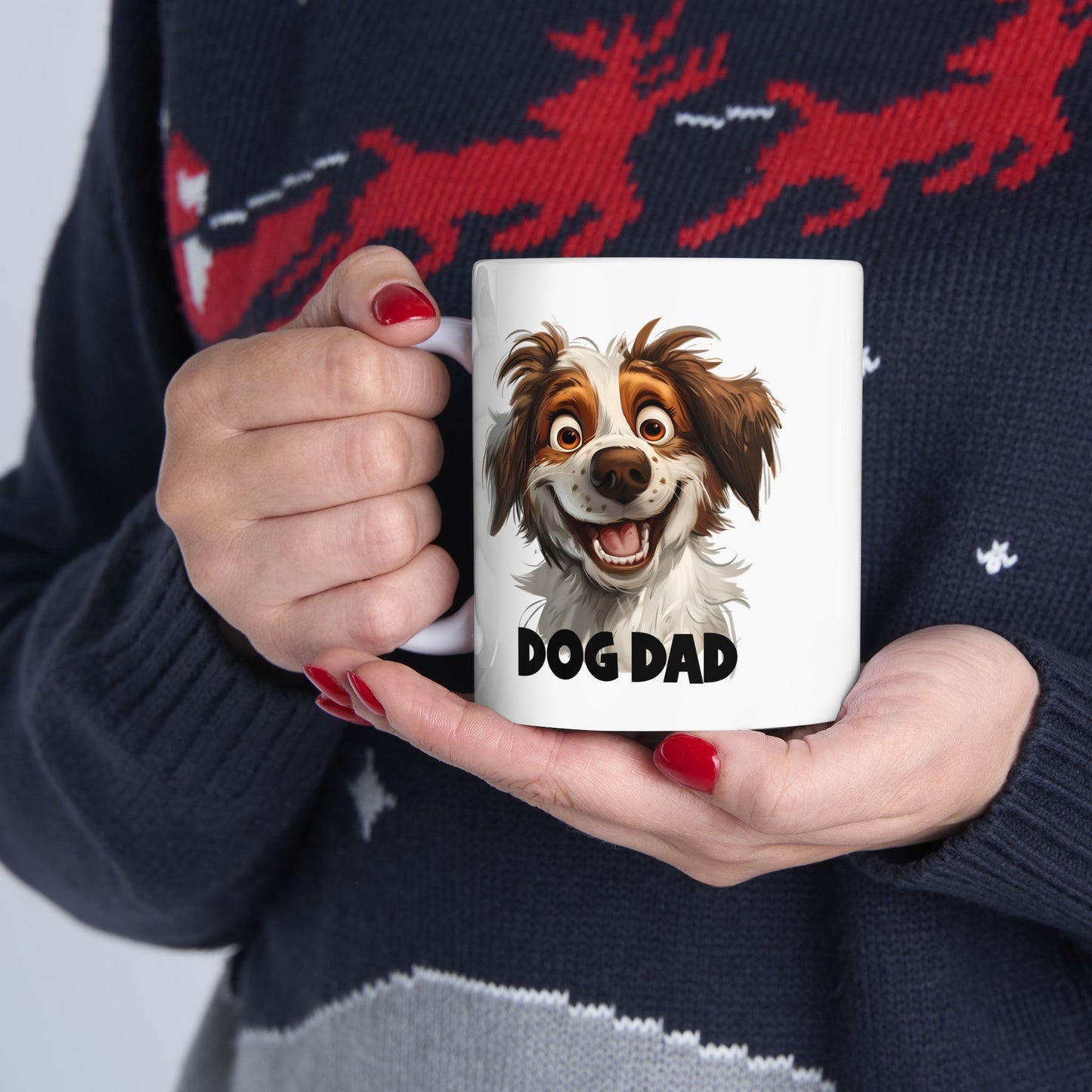 Ceramic Mug, (11oz, 15oz) Dog Dad