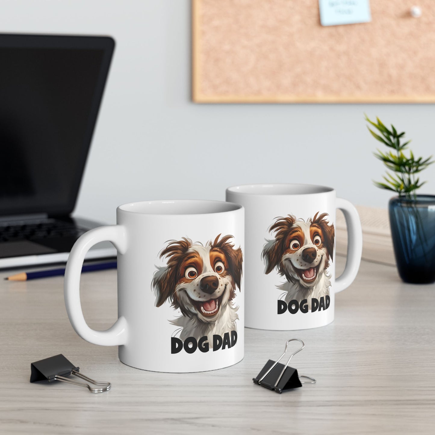 Ceramic Mug, (11oz, 15oz) Dog Dad